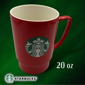 Starbucks Red Green Holiday Christmas 2021 Tall Ceramic 20 oz Coffee Mug Cup